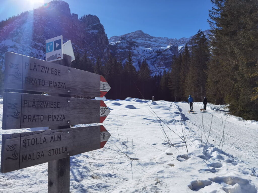 Plätzwiese Winterwanderung ab Brückele