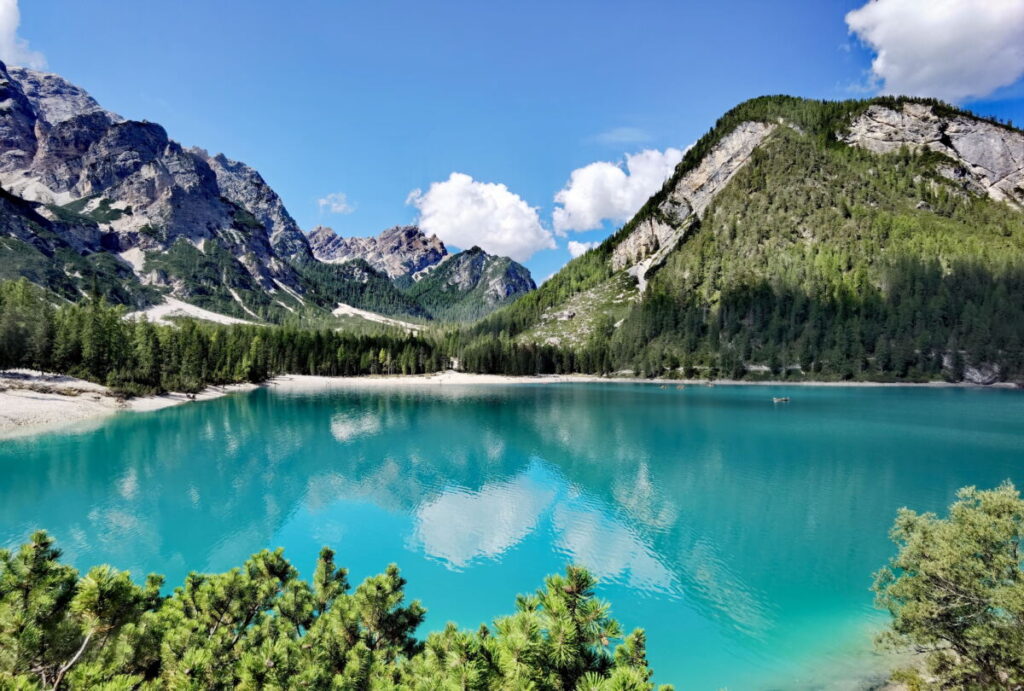 Hking around the Lake of Braies in South Tyrol